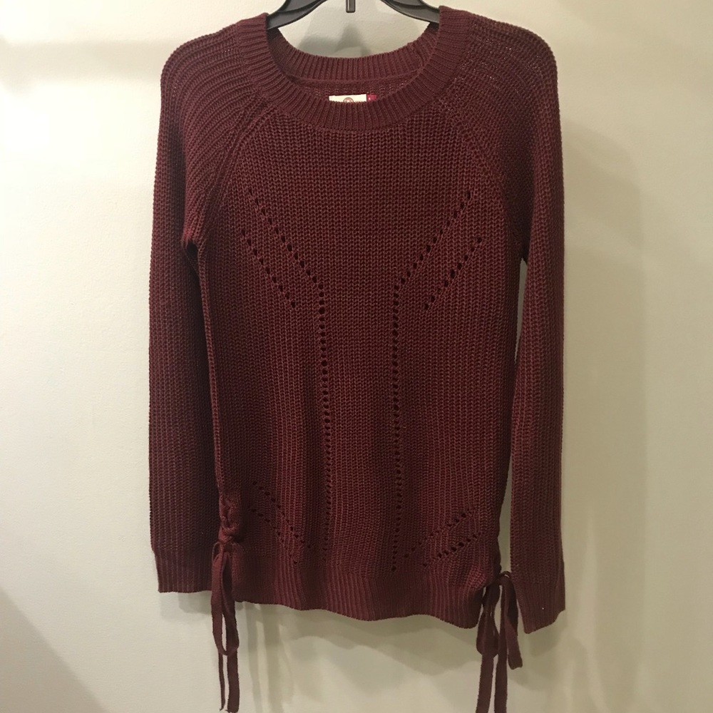 Maroon Knit Sweater
